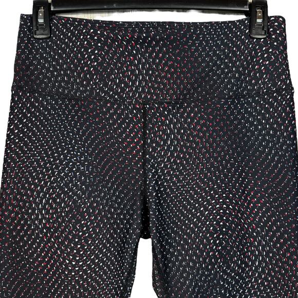 Spyder Active X-Large Ankle Leggings Abstract Elastic Waist Soft Hi-Rise Black - Picture 2 of 9